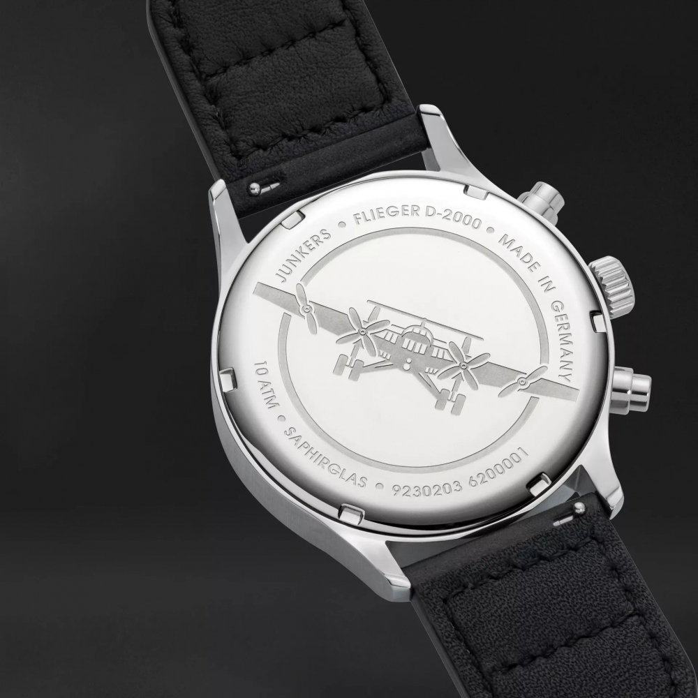 Junkers Herren Armbanduhr 9.23.02.03 Flieger D-2000 mit Großdatum