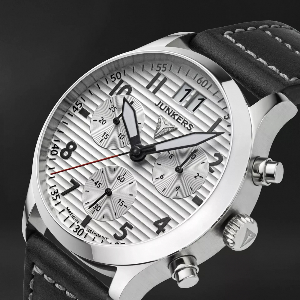 Junkers Herren Armbanduhr 9.23.02.03 Flieger D-2000 mit Großdatum