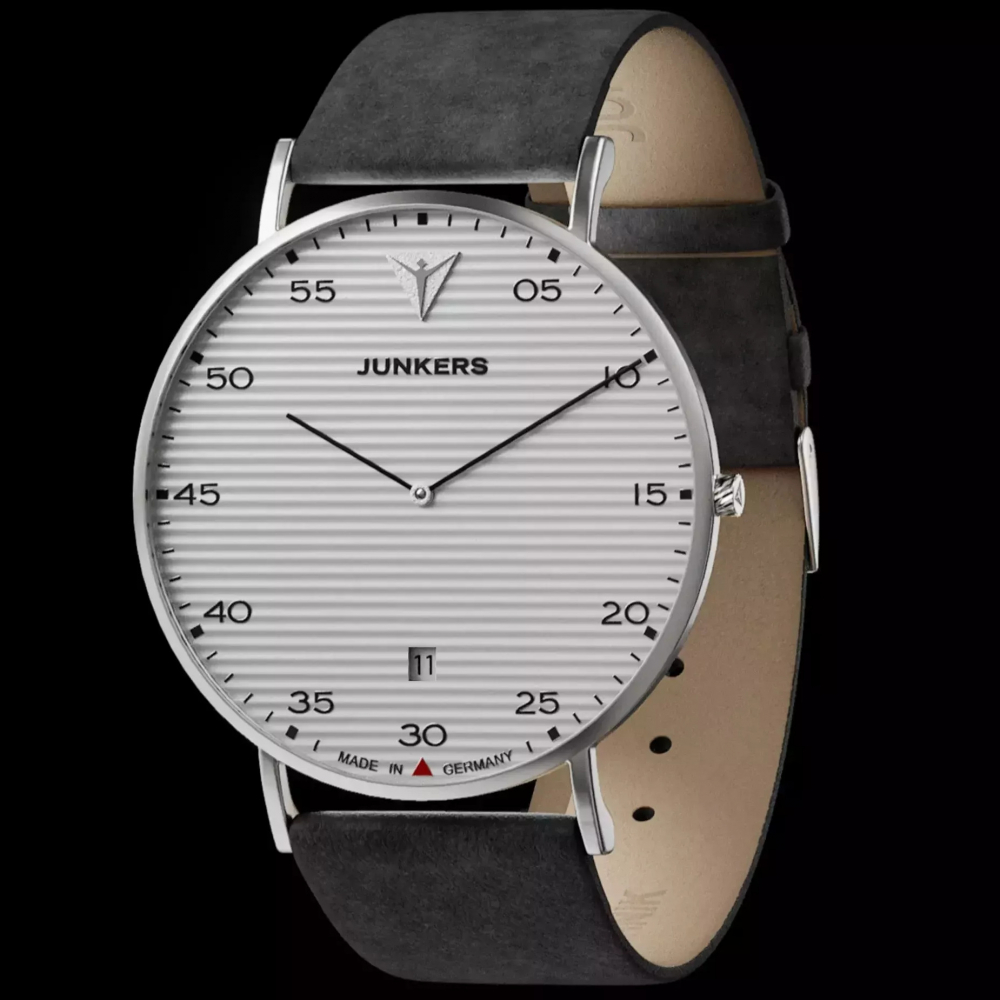 Junkers Herren Armbanduhr Dessau 9.50.01.03 Saphirglas, Ronda-Werk