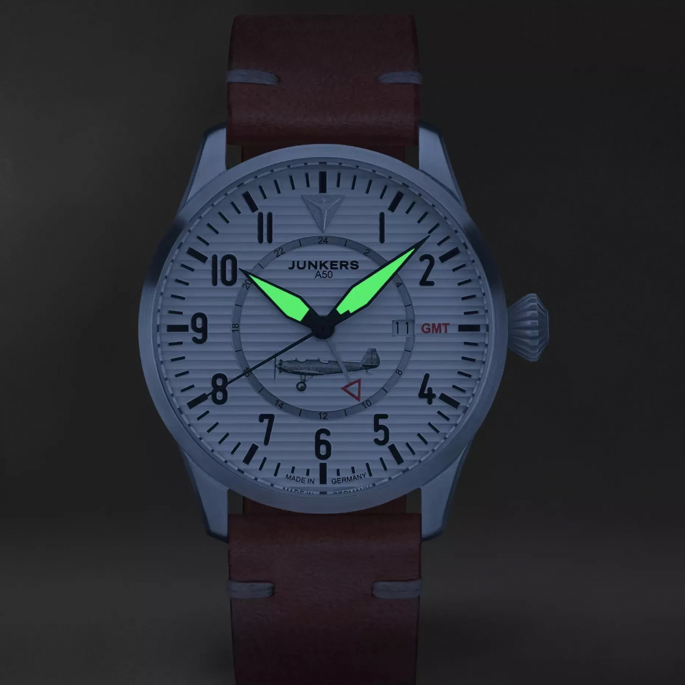 Junkers A50 Sonderedition 9.53.02.03 Ronda-Werk GMT und Datum