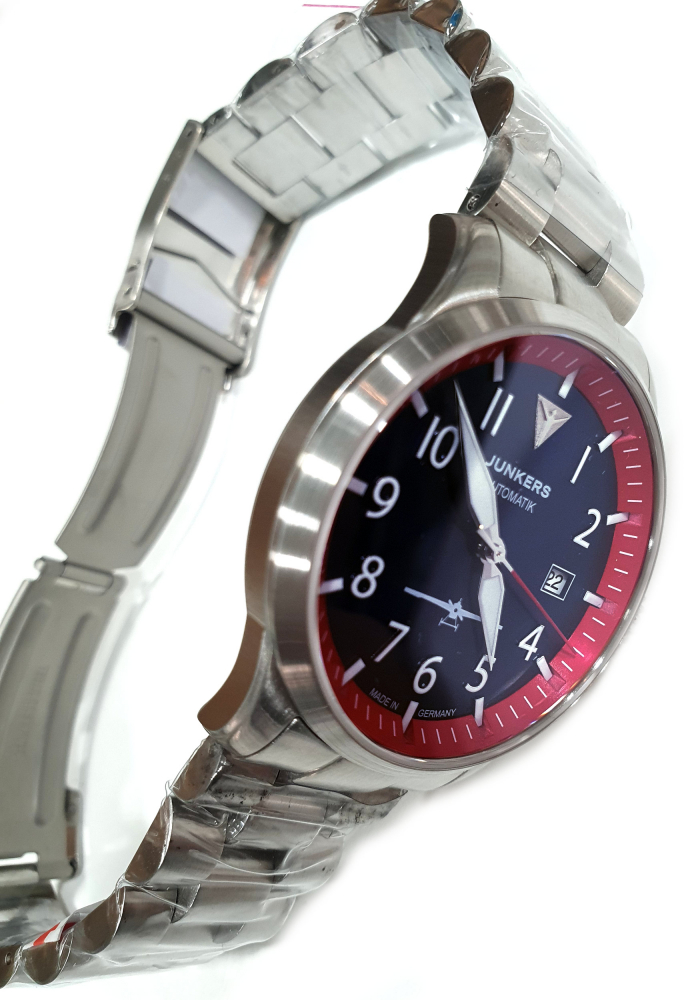 Junkers J1 Limitierte Edition Armbanduhr 9.58.02.01.M Flieger 42mm, Saphirglas