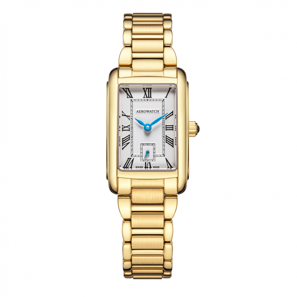 AEROWATCH A 31104 JA01 M Damenuhr Mini Intuition kleine Sekunde goldfarben