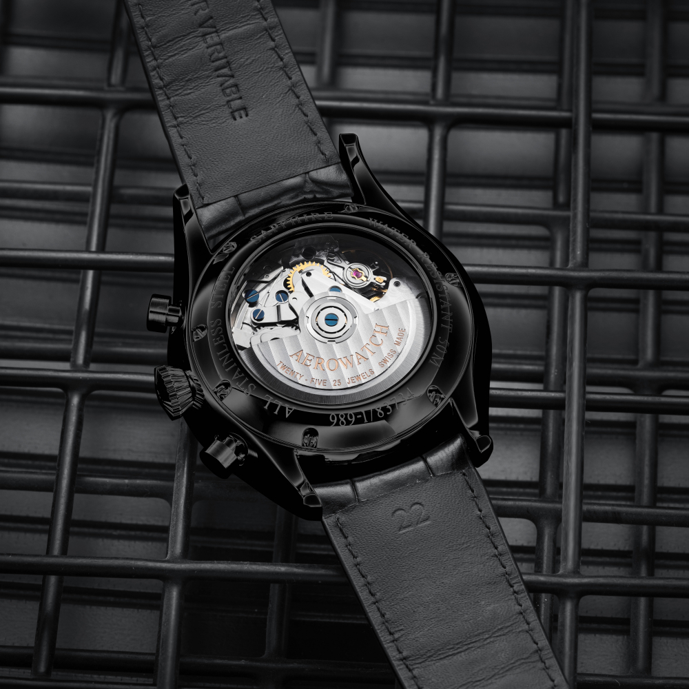 AEROWATCH A 61989 NO09 Armbanduhr Chrono Flieger Automatik Day-Date