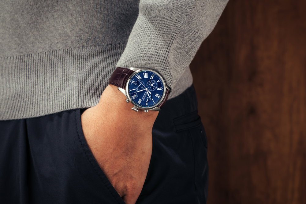 AEROWATCH Armbanduhr A 78990 AA04 Mondphase Chrono Quarz, Saphirglas