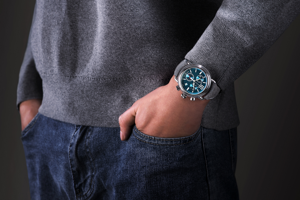 AEROWATCH 1942 Herren Armbanduhr A 79100 AA01 Chronograph Quarz, Saphirglas