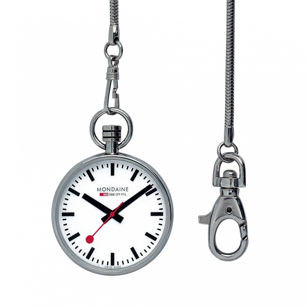 MONDAINE schweizer Taschennuhr A660.30316.11SBB pocket watch mit Kette