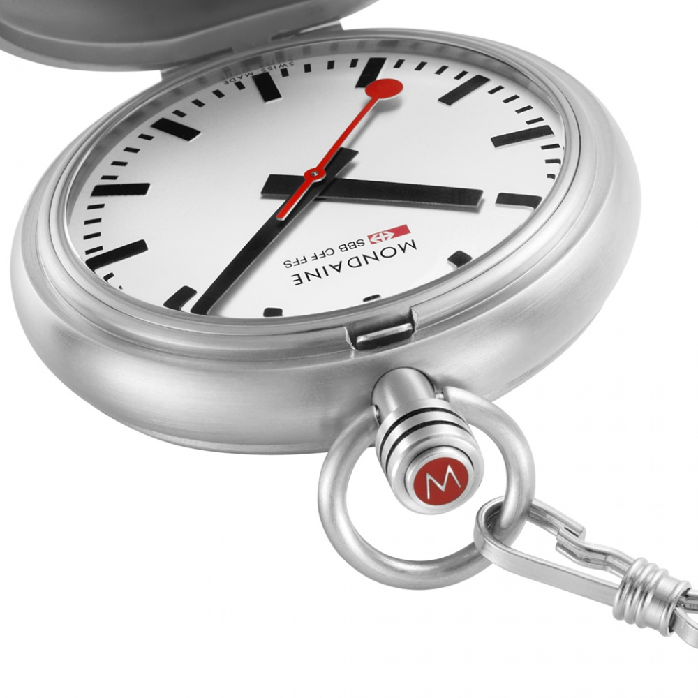 MONDAINE schweizer Taschenuhr Edition A660.30347.11SBB pocket watch mit Kette