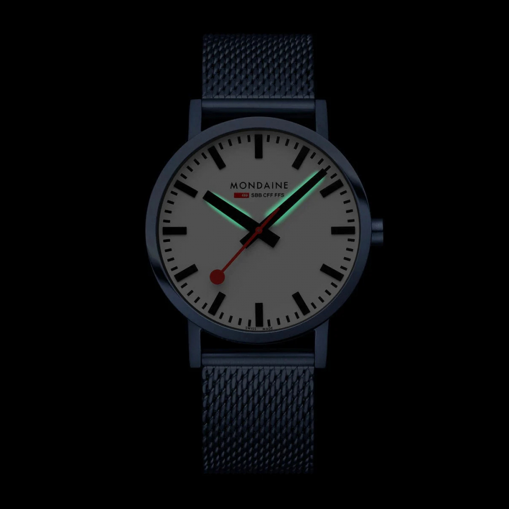 MONDAINE Armbanduhr A660.30360.1BSBM, Blau, 40mm, BackLight