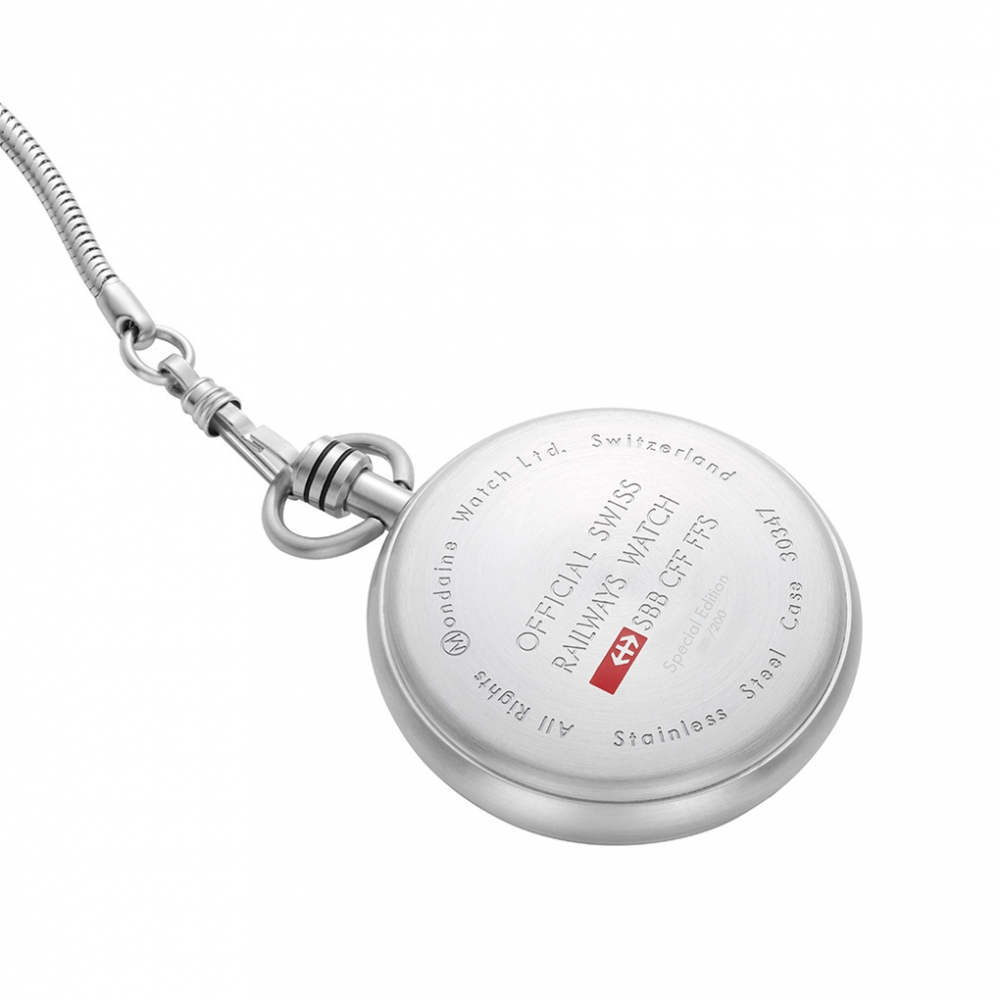 MONDAINE schweizer Taschenuhr Edition A660.30347.11SBB pocket watch mit Kette