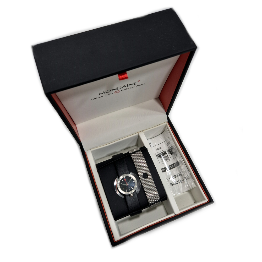 MONDAINE Uhr Aura A666.30324.14SBB mit Wechselband 22mm