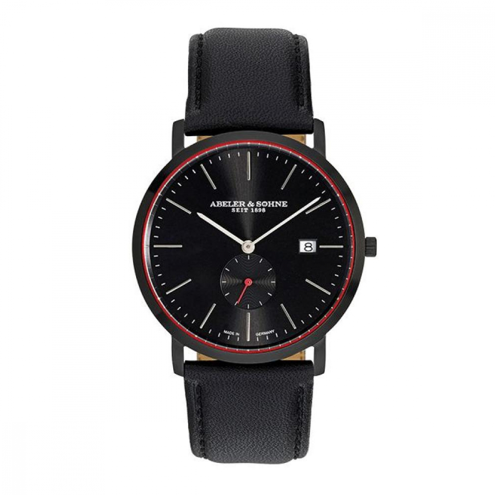 ABELER & SÖHNE AS1089 Herren Armbanduhr Saphirglas Ronda-Werk