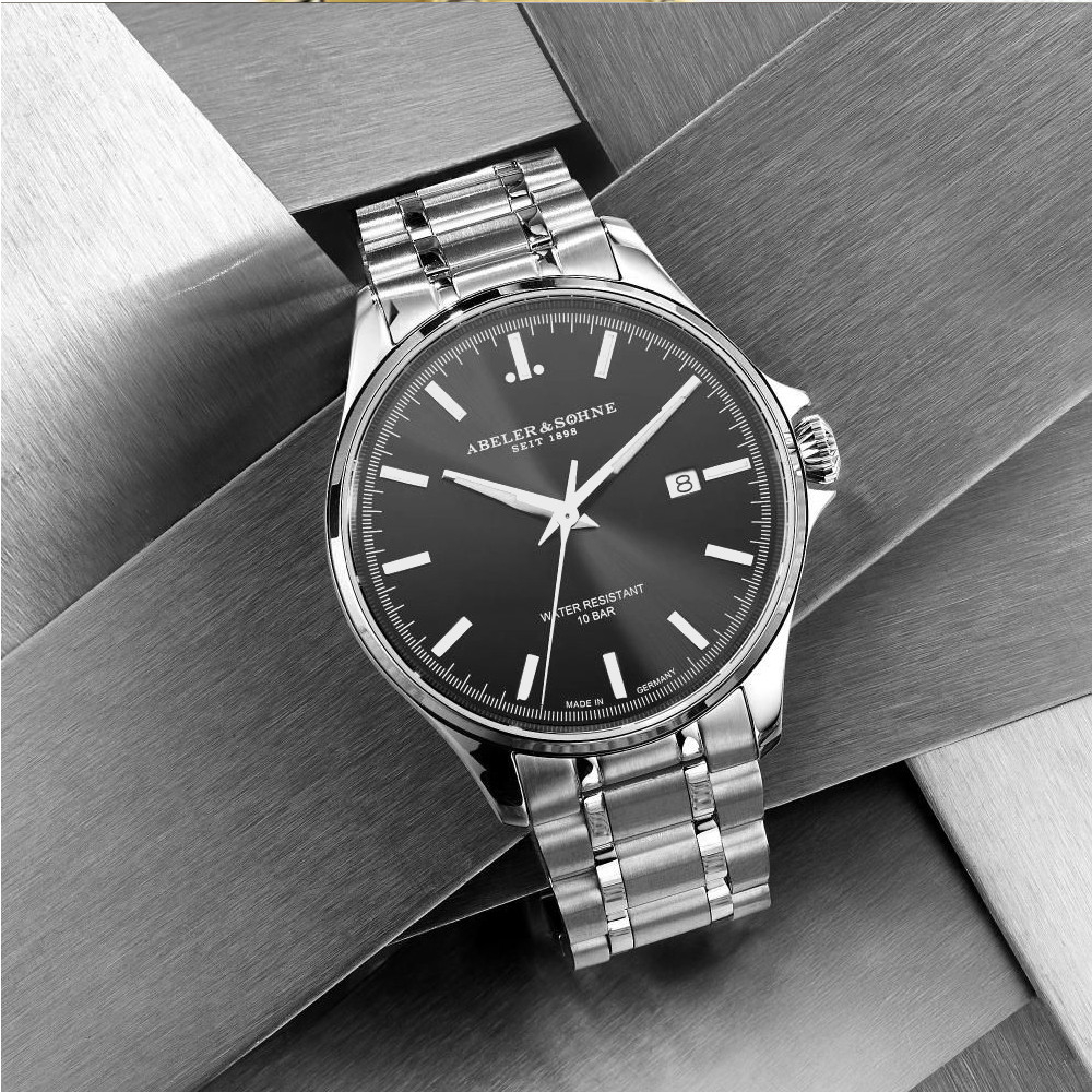 ABELER & SÖHNE AS2057 Herren Armbanduhr Saphirglas 10ATM