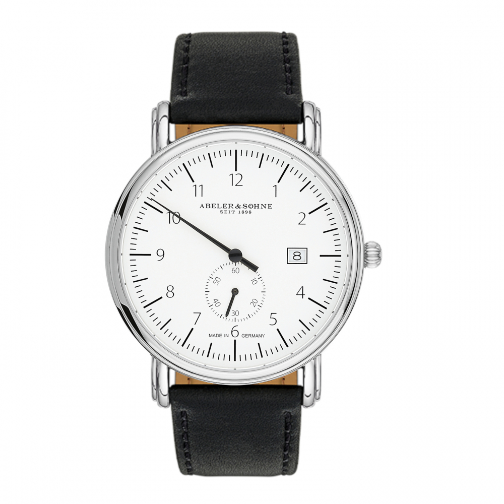 ABELER & SÖHNE AS2601E Herren Armbanduhr Einzeiger Ronda-Werk Saphirglas