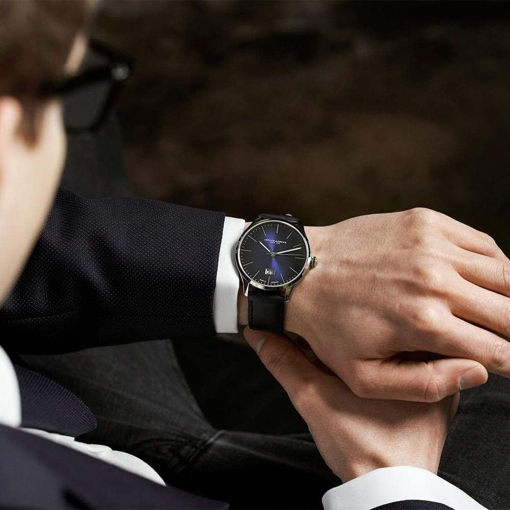 ABELER & SÖHNE AS3121 Herren Armbanduhr Saphirglas Ronda-Werk Großdatum