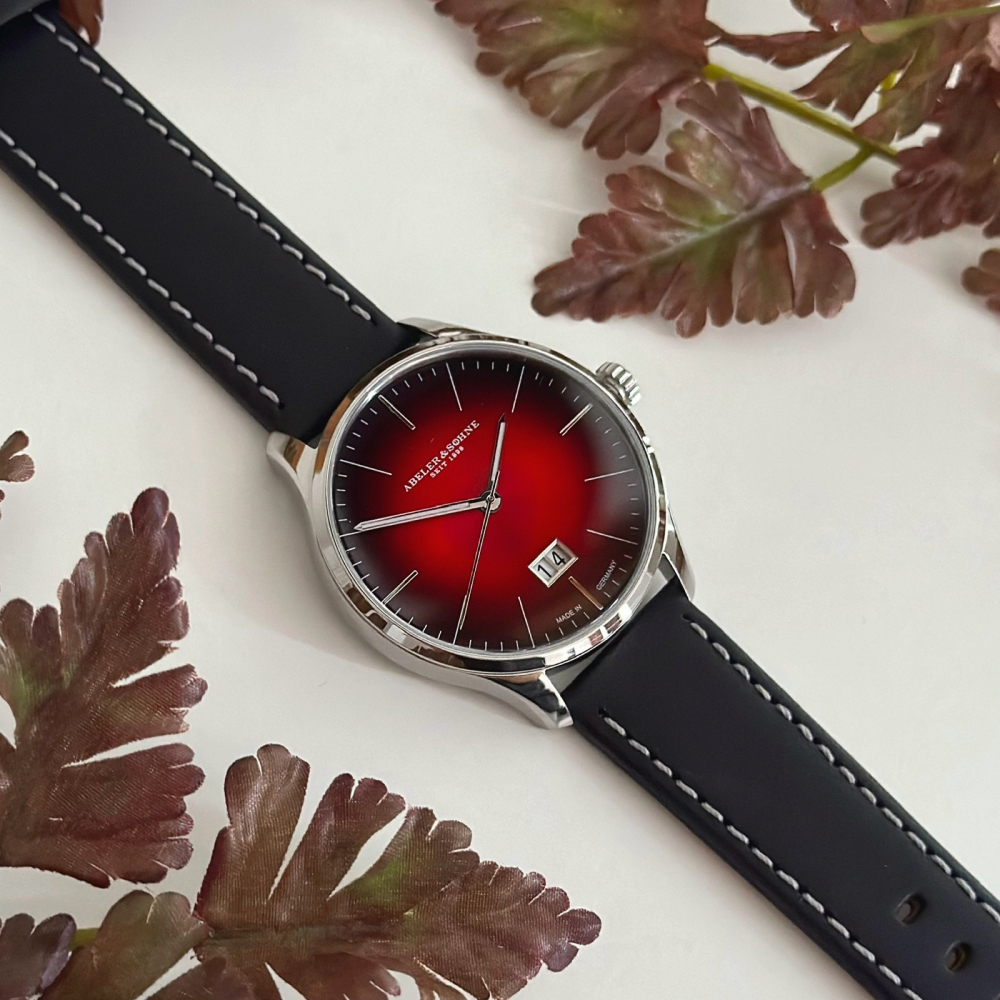 ABELER & SÖHNE AS3125 Herren Armbanduhr Saphirglas Ronda-Werk Großdatum