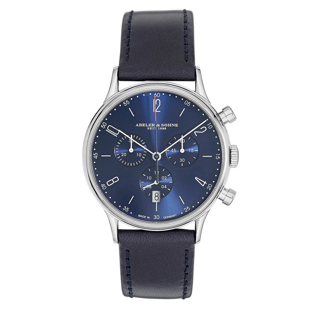 ABELER & SÖHNE Chrono AS3263 Herren Armbanduhr Saphirglas Ronda Werk