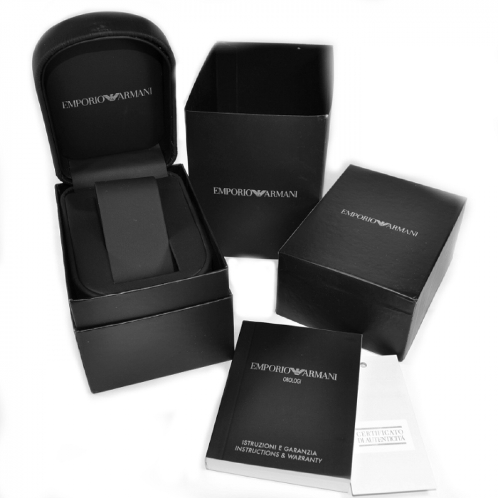 EMPORIO ARMANI elegante Damen Armbanduhr AR0644 Lederband