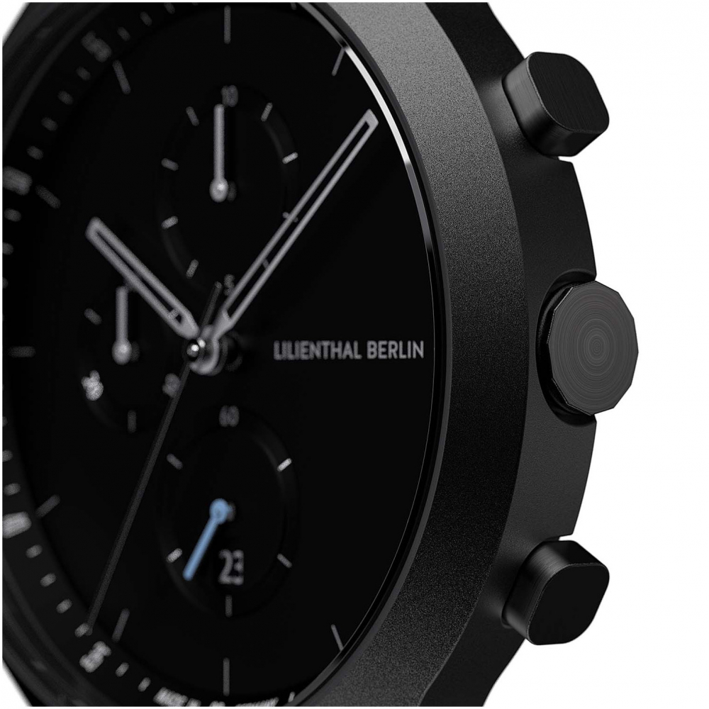 Lilienthal Berlin C01-102-B023C Chronograph Mesh Edition all black 42,5mm