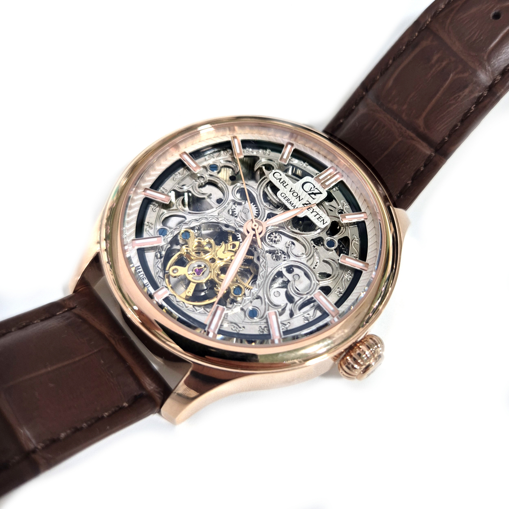 Carl von Zeyten Armbanduhr Automatik St. Georgen CVZ0014SWRS Saphirglas Skelett