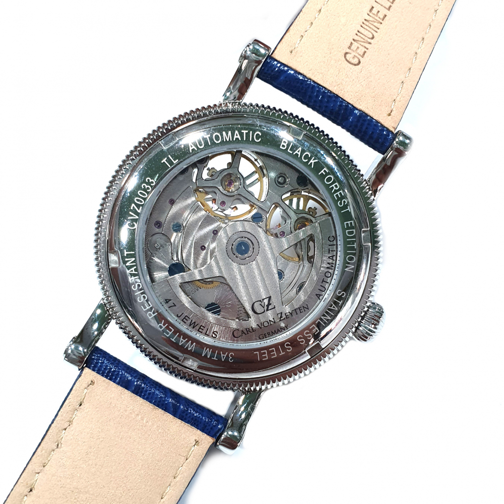 Carl von Zeyten Herren Armbanduhr Automatik Bernau CVZ0033RBR Gangreserve