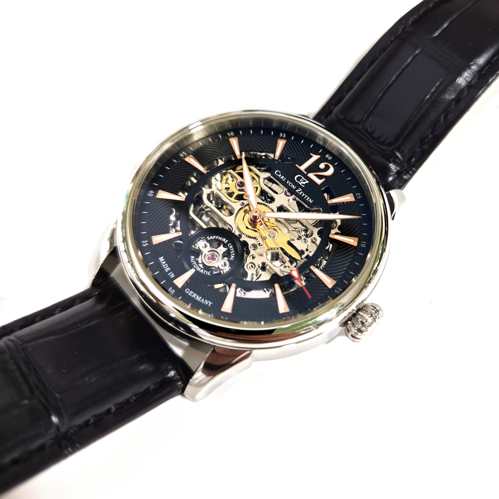 Carl von Zeyten Armbanduhr Automatik Schramberg CVZ0080BKRS Saphirglas