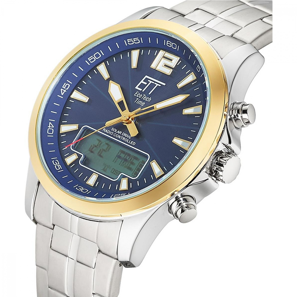 ETT EcoTechTime Funk-Solar World Time Professional EGA-11717-31M Herrenuhr