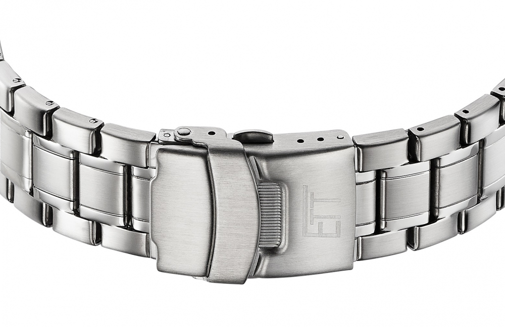 ETT Eco Tech Time Funk-Solar - Herren Uhr Gobi EGS-11247-22M, Day-Date, Edelsathl