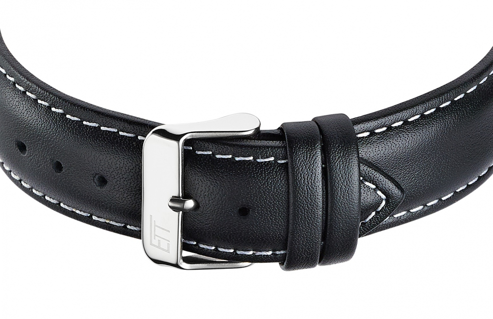 B-Ware - ETT Eco Tech Time Funk-Solar - Herren Gobi EGS-11436-12L Lederband, Day-Date