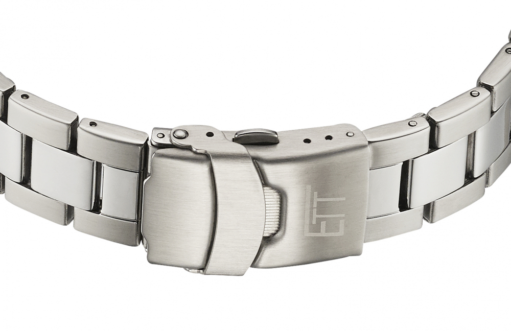ETT EcoTechTime Herrenuhr Funk-Solar EGS-11485-32M Gobi, Edelstahl, 10ATM