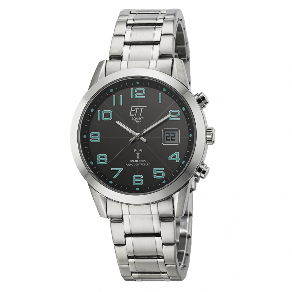 ETT Eco Tech Time Funk-Solar EGS-11500-22M Herren Armbanduhr Basic