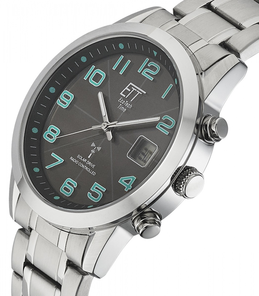 ETT Eco Tech Time Funk-Solar EGS-11500-22M Herren Armbanduhr Basic