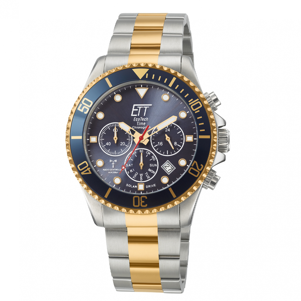 ETT EcoTechTime Funk-Solar Professional Watersport EGS-11609-35M Herrenuhr Chrono