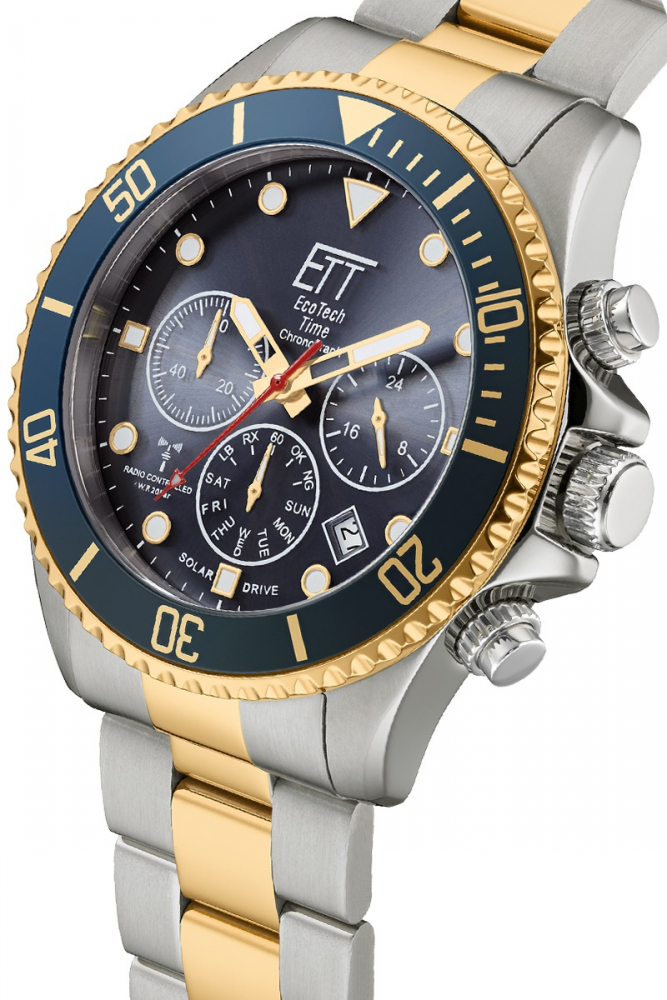ETT EcoTechTime Funk-Solar Professional Watersport EGS-11609-35M Herrenuhr Chrono