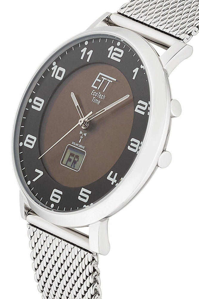 ETT EcoTechTime Funk-Solar Atacama EGS-11624-22MS Herrenuhr mit 2 Bänder