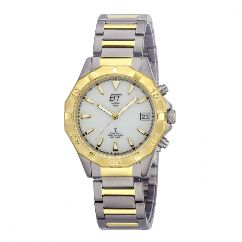 ETT Eco Tech Time Funk-Solar - Herren Uhr Titan EGT-11359-25M bicolor