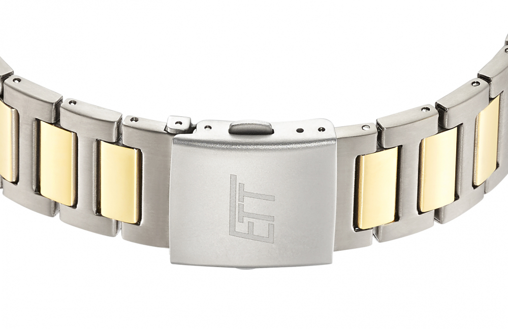 ETT Eco Tech Time Funk-Solar-Titan EGT-11468-21M Herren Armbanduhr bicolor