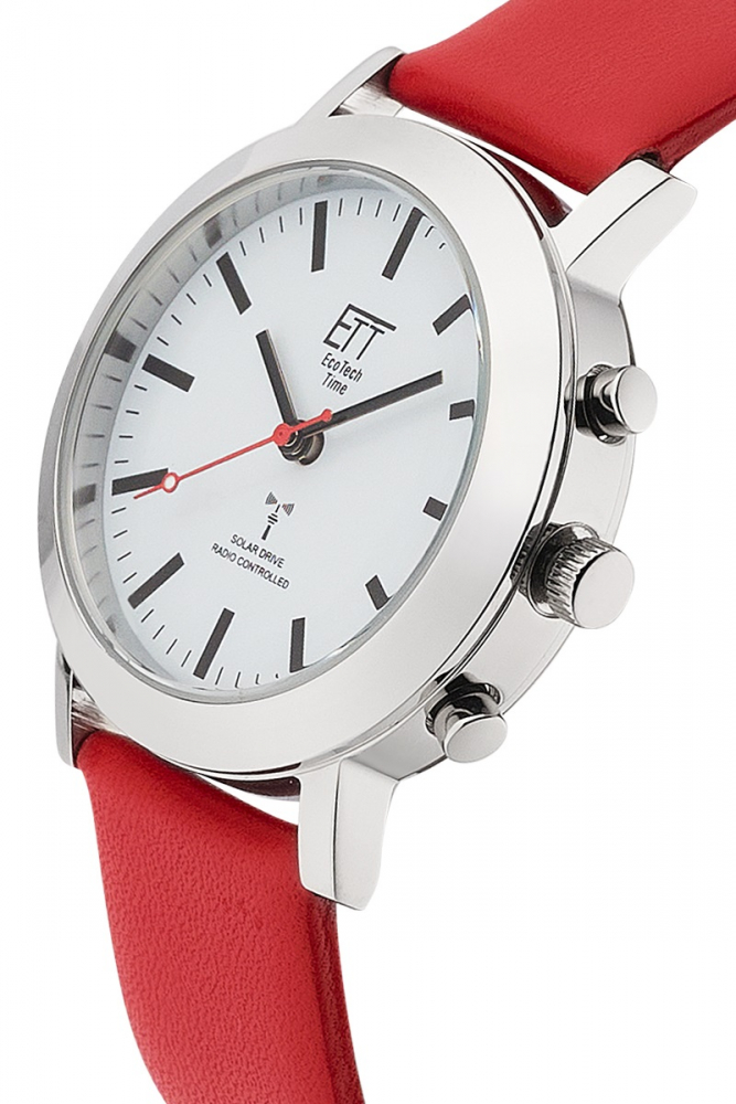 ETT ELS-11582-11L Damen Funk-Solaruhr Station Watch mit Lederband