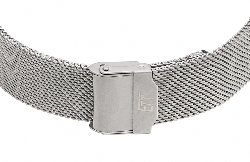 ETT ELS-11583-11M Damen Funk-Solaruhr Station Watch mit Meshband