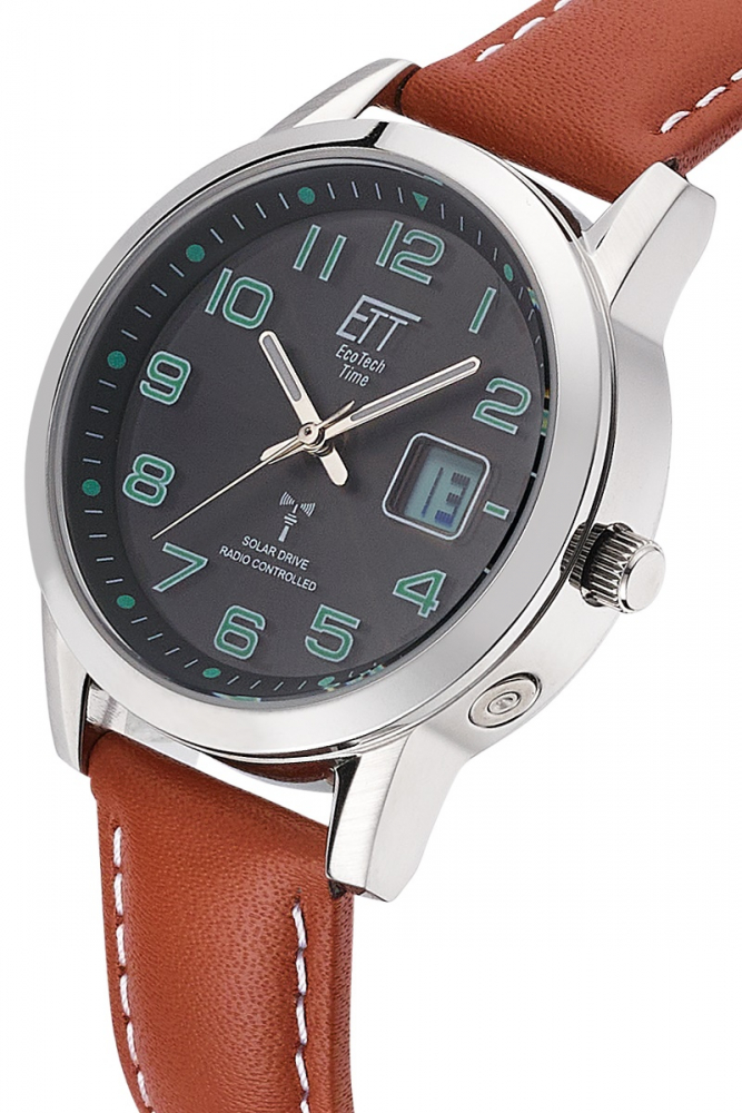 ETT EcoTechTime ELS-11588-22L Lady Gobi Damen Funk-Solar Uhr Day-Date
