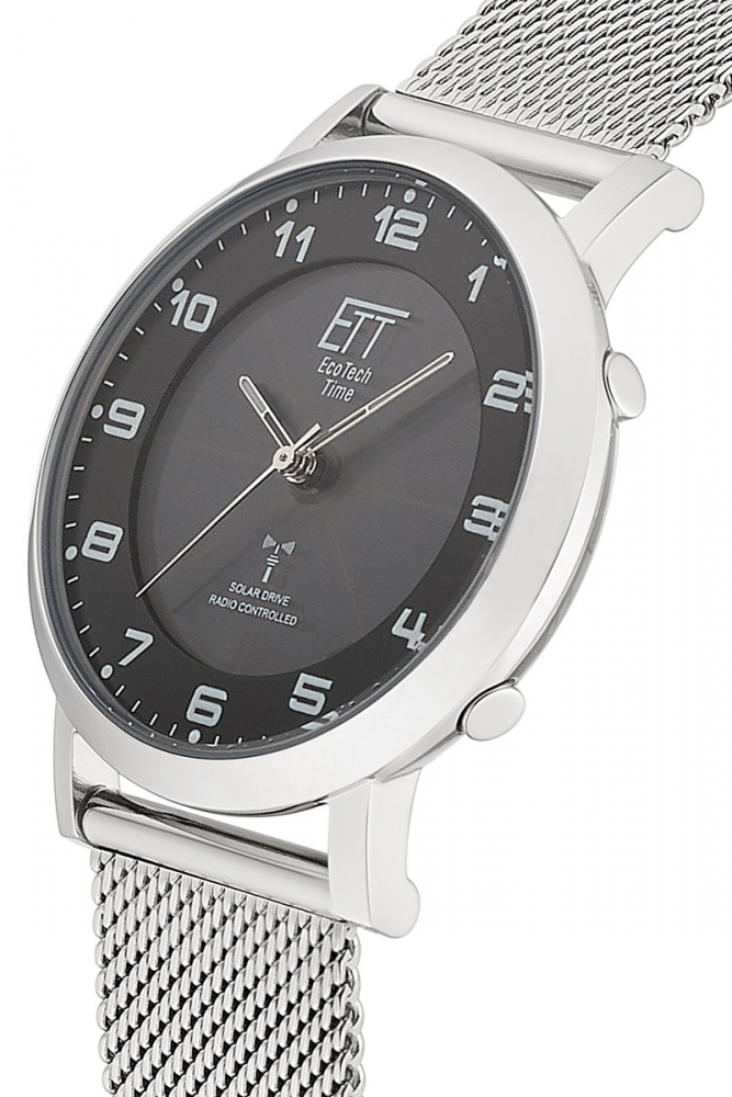 ETT ELS-11625-22MS Damen Funk-Solaruhr Atacama Edelstahl mit 2 Bändern