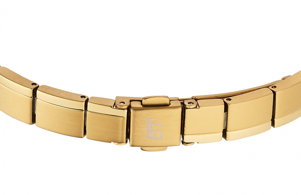 ETT EcoTechTime ELS-12152-62M Diamond Lady Solar Damenuhr Goldfarben