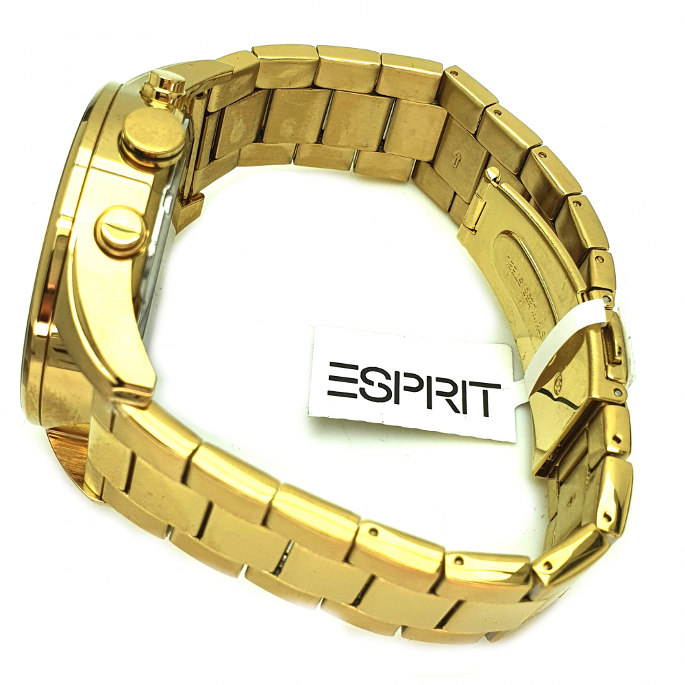 ESPRIT Herren Armbanduhr ES1G209M0095 Chrono Goldfarben