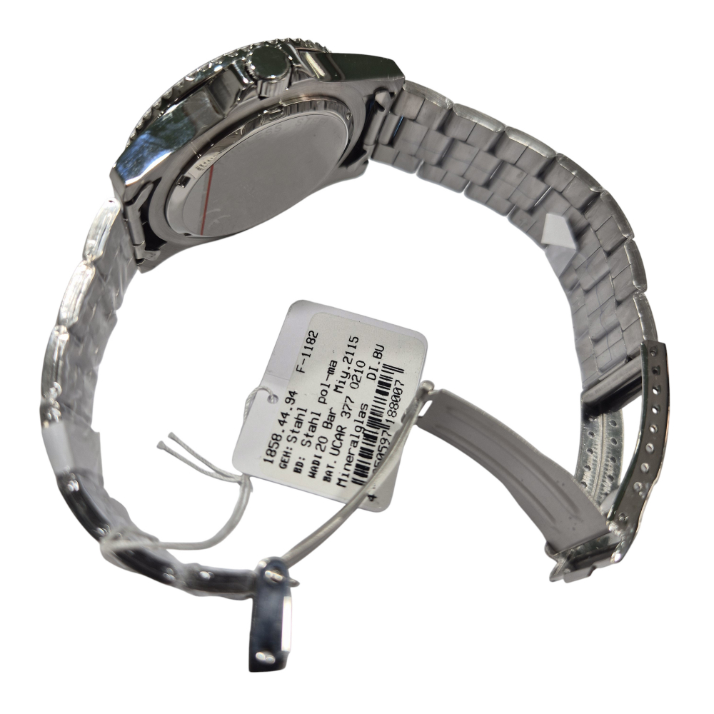 Regent F-1182 Herren Armbanduhr Taucheruhr Edelstahl 20ATM, 43mm