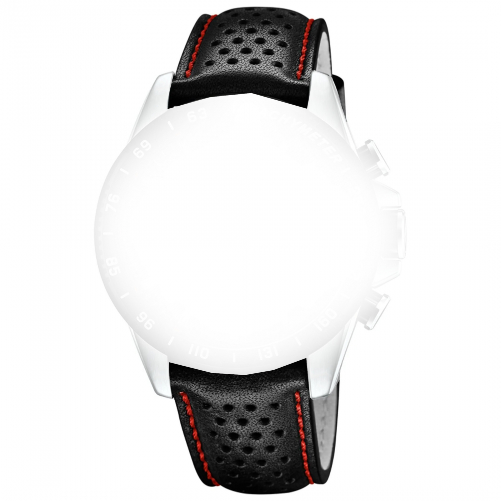 FESTINA F20561-4 Ersatzband, Wechselband Lederband in schwarz 22mm