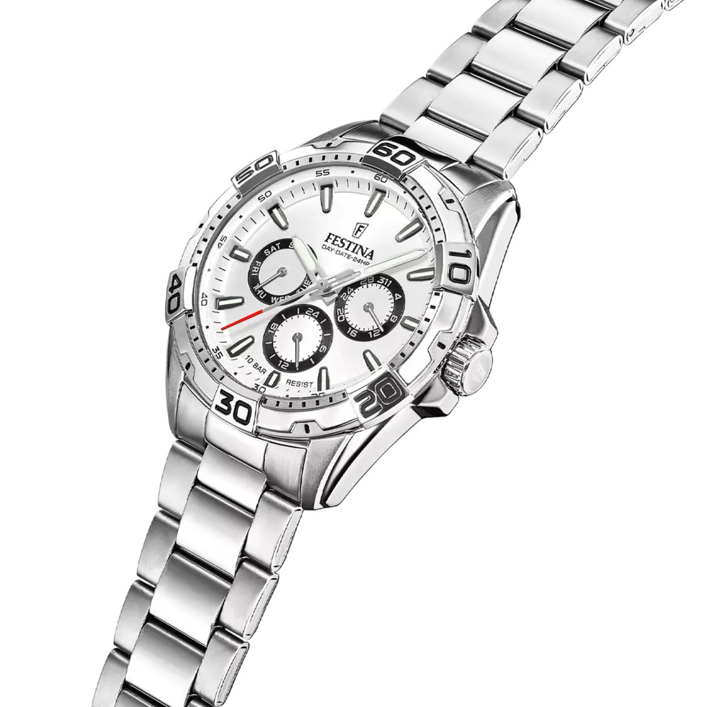 Festina F20623-1 Multifunktion Armbanduhr Herren Armbanduhr Edelstahl