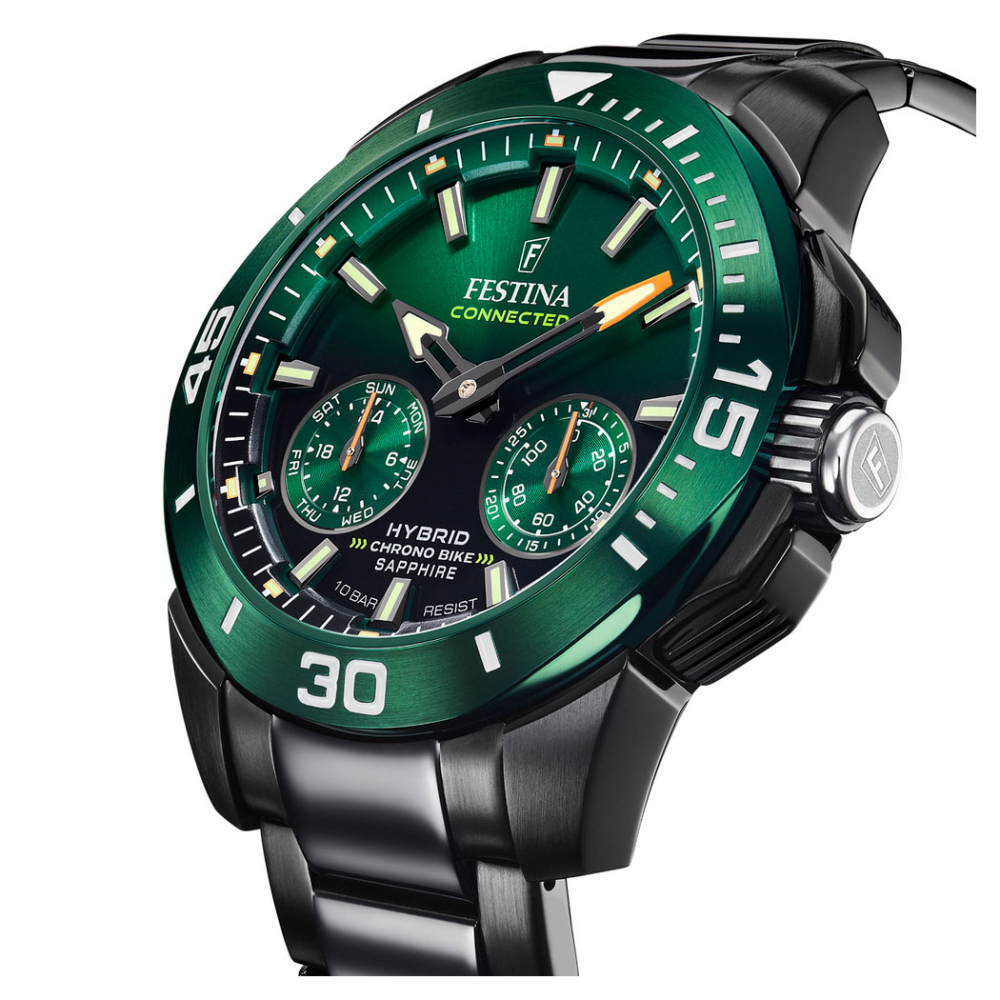 Festina F20646-1 Herren Armbanduhr Chrono Bike Connected 2022 Hybrid-Smartwatch