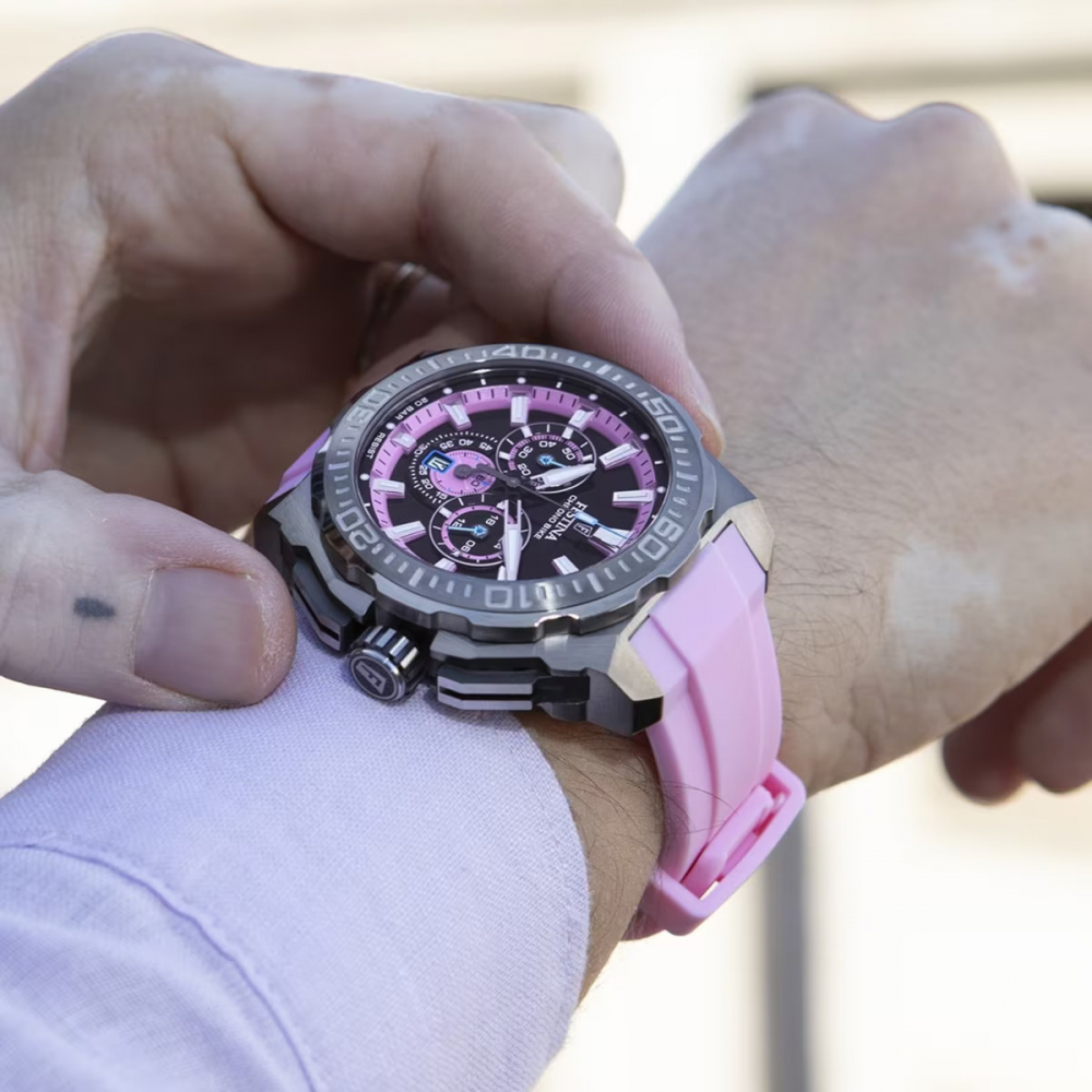 Festina Chronograph F20725-2 Chrono Bike 2025 Silikonband pink 20ATM