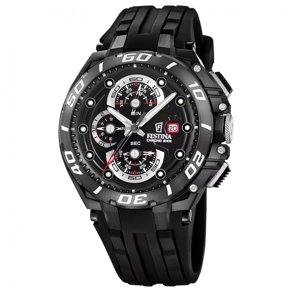Festina F20756-1 Uhr Chrono Bike 2026 Spezial Edition Schwarz mit Ersatzband