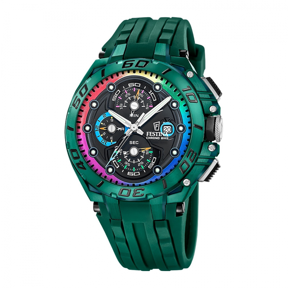 Festina F20760-1 Uhr Chrono Bike 2026 Spezial Edition Grün mit Ersatzband