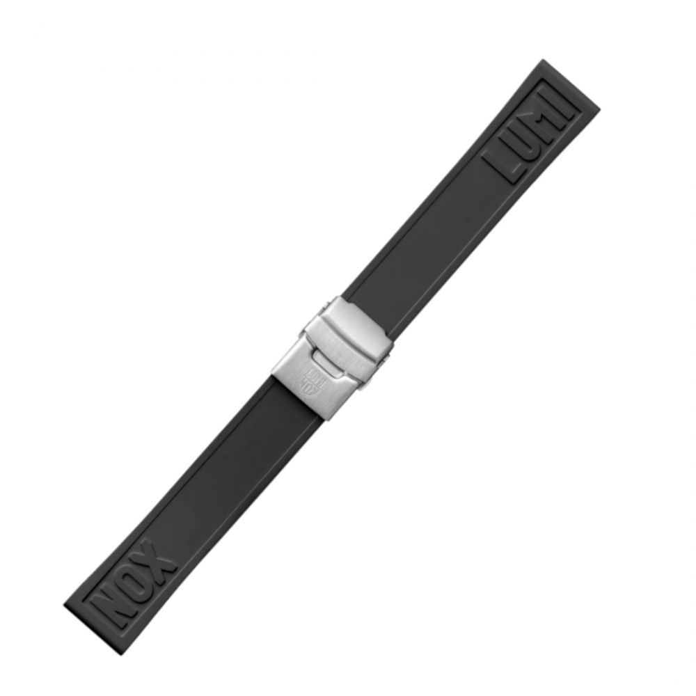 Ersatzband Wechselband Luminox 24mm Kautschuk schwarz XS - XL Länge